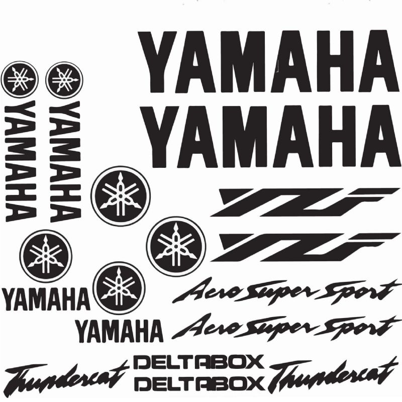 Yamaha Thundercat Stickers(BRIGHT RED)